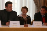 Organizátor a ředitel soutěže Zlatý oříšek Jiří Kotmel (vlevo; foto Jiří Majer)