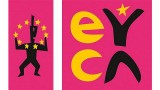 Původní symbol Karet mládeže EURO<26, přezdívaný Herkules (vlevo), a nové logo Karet mládeže EYCA 