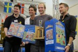 Mistrovství světa v Carcassonne 2012, druhý zprava vítěz Martin Mojžíš